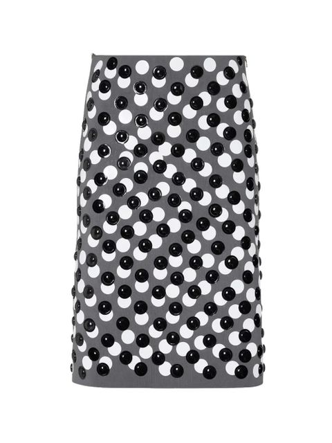 FENDI studded zip skirt - Grey - zdjęcie produktu nr 1