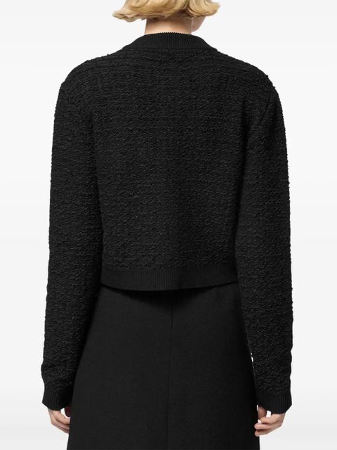 Versace tweed bouclé jacket - Black