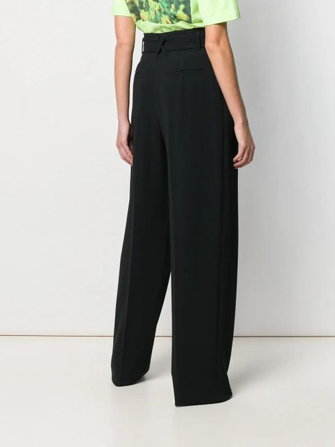 Off-White high-waisted belted trousers - Black