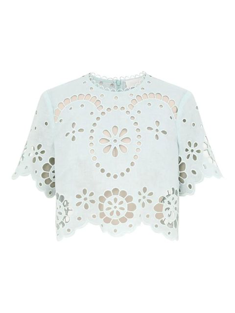 ZIMMERMANN Awaken embroidered blouse - Blue - zdjęcie produktu nr 1
