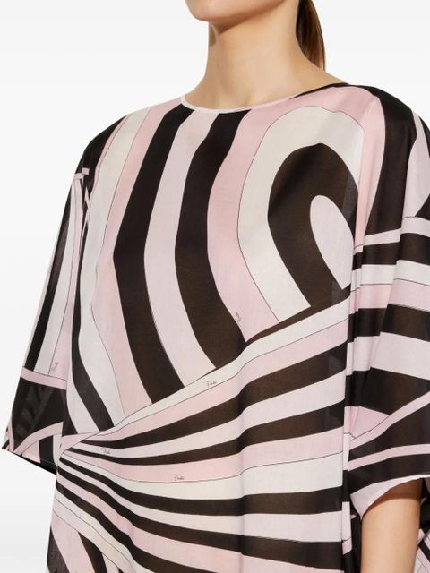 PUCCI Iride-print kaftan - Brown