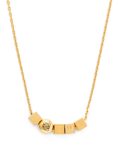 LOEWE cube charm necklace - Gold - zdjęcie produktu nr 2