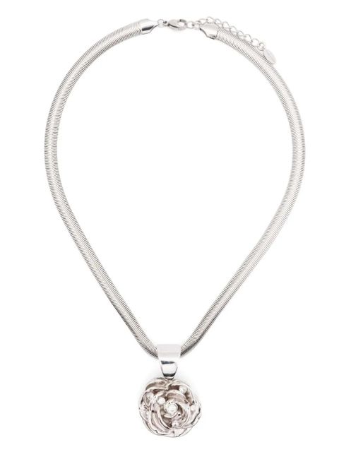 Magda Butrym rose-pendant necklace - Silver - zdjęcie produktu nr 1