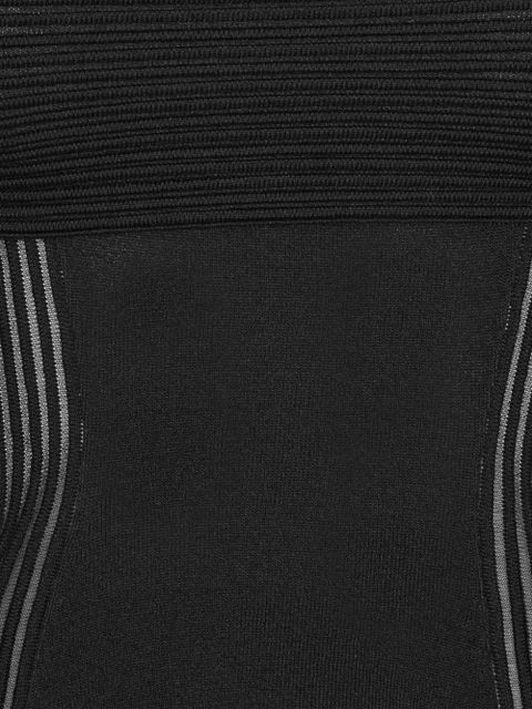 ROTATE BIRGER CHRISTENSEN knitted off-shoulder top - Black