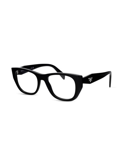 Prada Eyewear printed acetate glasses - Black
