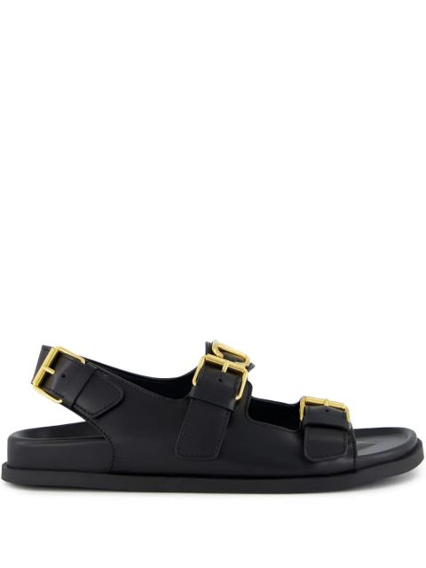 Valentino Garavani VLogo Signature buckle-detail sandals - Black - zdjęcie produktu nr 1
