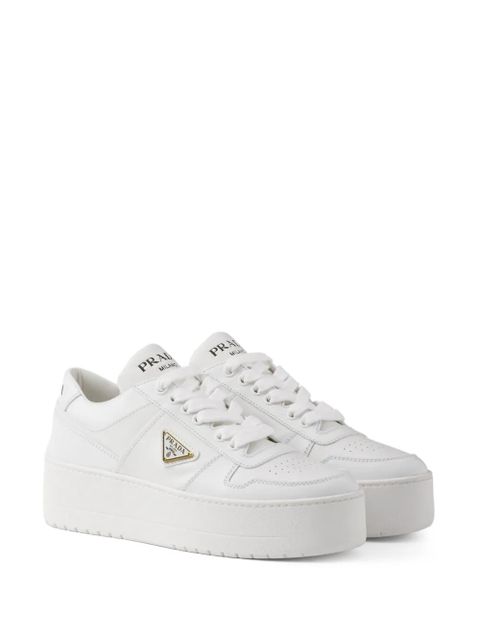 Prada Downtown Bold leather sneakers - White - zdjęcie produktu nr 2