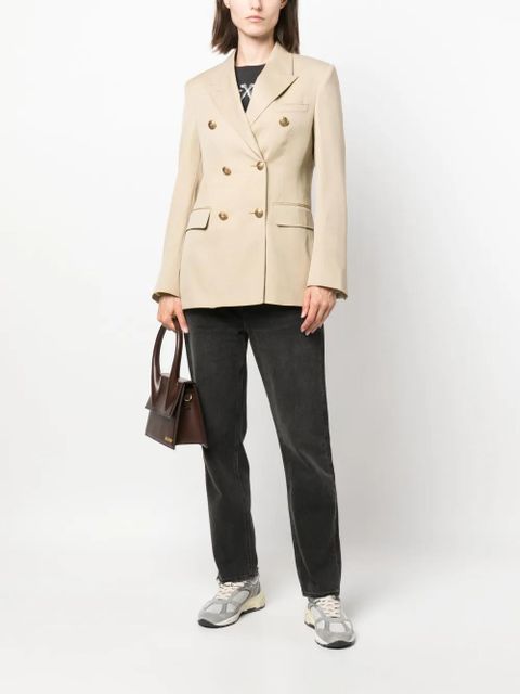 Golden Goose double-breasted virgin wool blazer - Neutrals - zdjęcie produktu nr 2