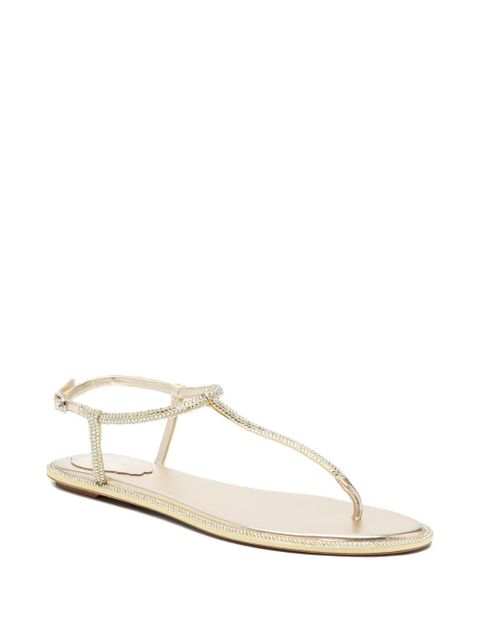 René Caovilla Diana flat sandals - Yellow