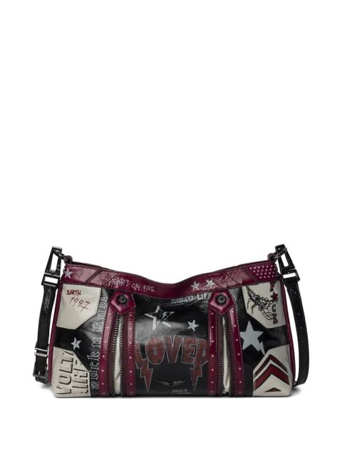 Zadig&Voltaire Sunny Moody Punk graphic-print cross body bag - Black