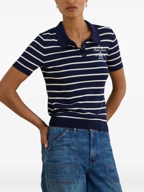 Lauren Ralph Lauren striped-pattern polo shirt - Blue - zdjęcie produktu nr 2