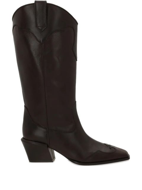 Paris Texas 50mm Bettina square-toe boots - Brown - zdjęcie produktu nr 1