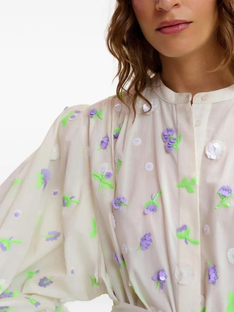 Essentiel Antwerp floral-pattern mini dress - Neutrals