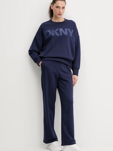 Dkny bluza damska kolor niebieski z nadrukiem DP6T1561 - zdjęcie produktu nr 2