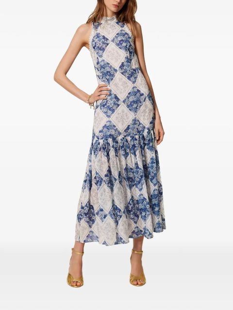 TWINSET floral-print maxi dress - Blue - zdjęcie produktu nr 2