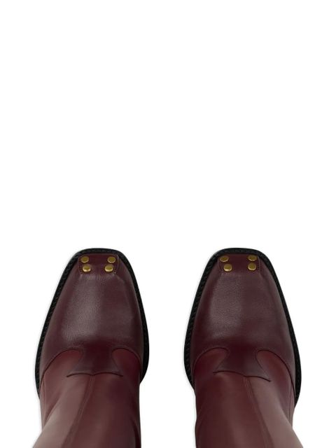 ETRO 105mm high-heeled studded boots - Red