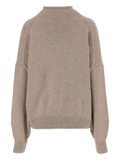 KHAITE Nelya ribbed cardigan - Neutrals