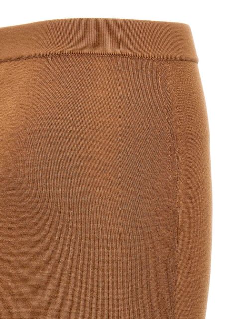 Saint Laurent Mila pencil midi skirt - Brown