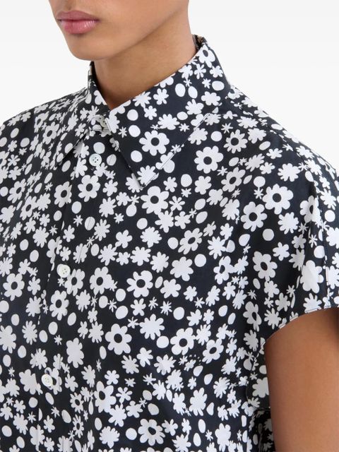 Marni floral-print shirt - Black
