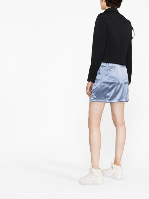 FENDI cargo pockets satin mini skirt - Blue - zdjęcie produktu nr 2