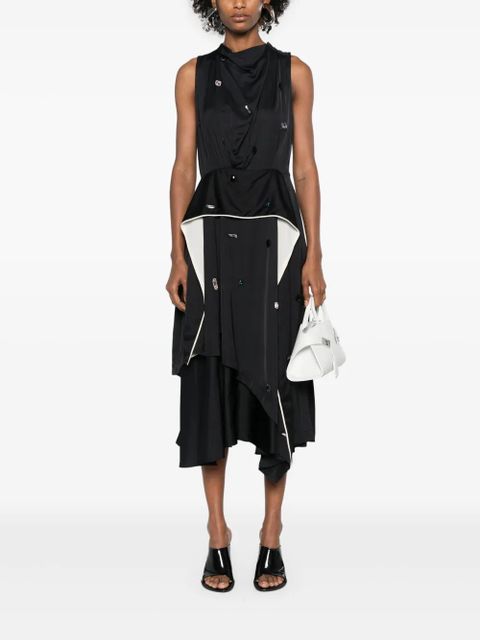 3.1 Phillip Lim rhinestone-embellished asymmetric dress - Blue - zdjęcie produktu nr 2