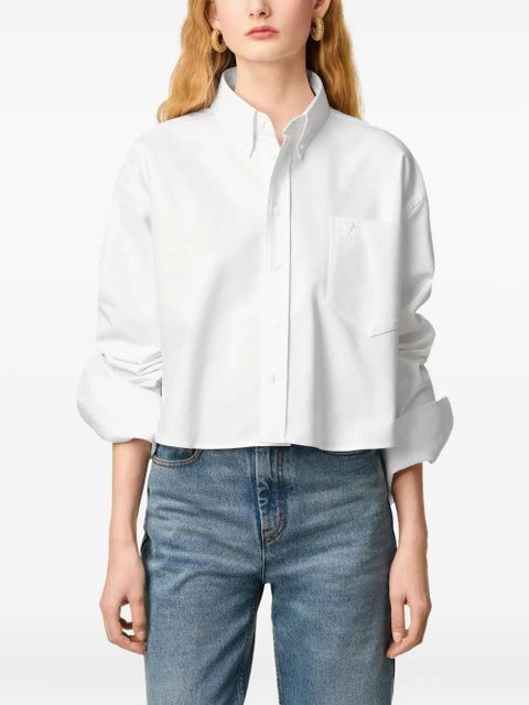 AMI Paris mother-of-pearl button shirt - White