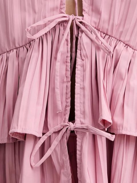 Stine Goya koszula damska kolor różowy relaxed z kołnierzykiem klasycznym SG-SS25-T054-2342