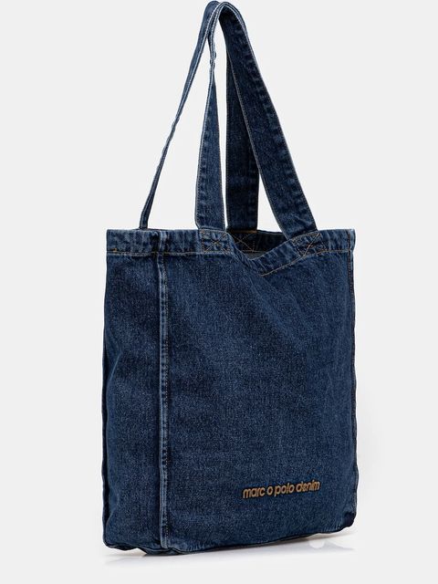 Marc O'Polo torebka bawełniana kolor granatowy 5000007433