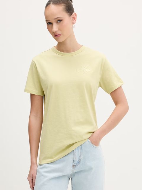 HUGO t-shirt basic damski bawełniany Damacia_7 - zdjęcie produktu nr 2