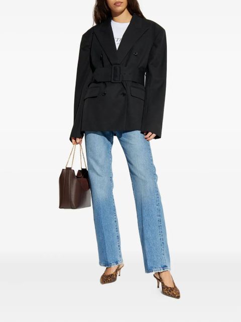 ROTATE BIRGER CHRISTENSEN belted double-breasted blazer - Black