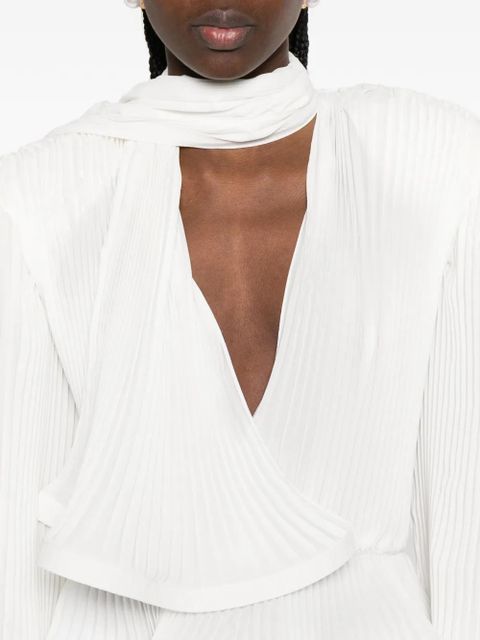 Rowen Rose V-neck blouse - White