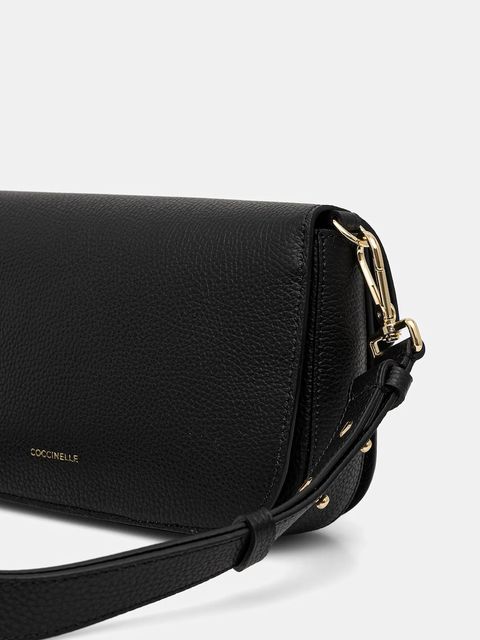 Coccinelle torebka skórzana COCCINELLE C-ME kolor czarny E1.SSL.12.03.01 - zdjęcie produktu nr 2