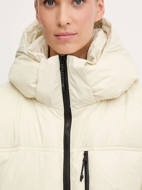 adidas by Stella McCartney kurtka kolor beżowy zimowa oversize JV8548