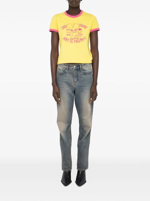 Zadig&Voltaire Woos Ringer graphic T-shirt - Yellow