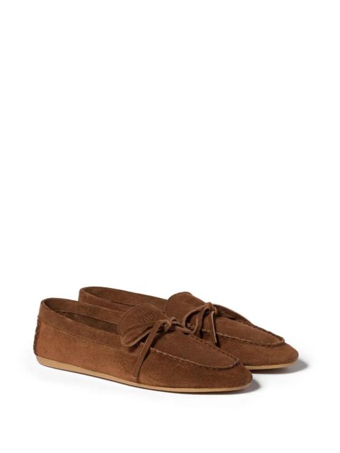 Miu Miu suede loafers - Brown - zdjęcie produktu nr 2