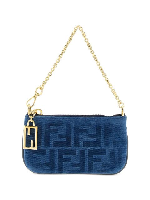 FENDI FF-motif logo-detail mini bag - Blue - zdjęcie produktu nr 1