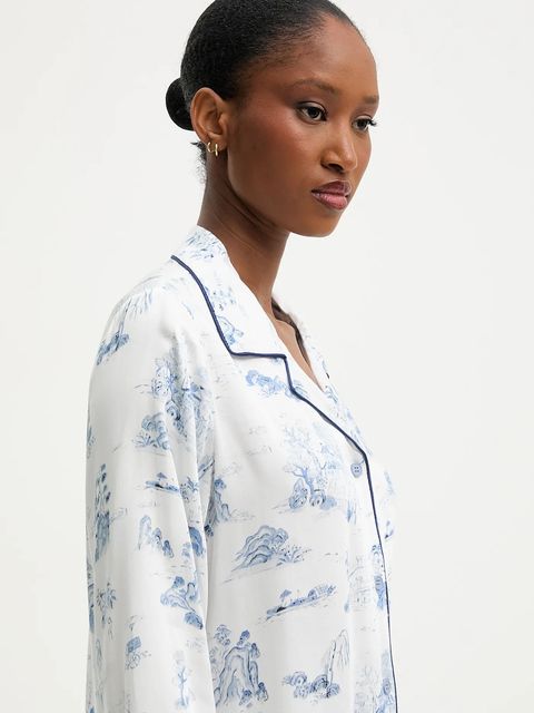 Answear.LAB piżama damska kolor niebieski