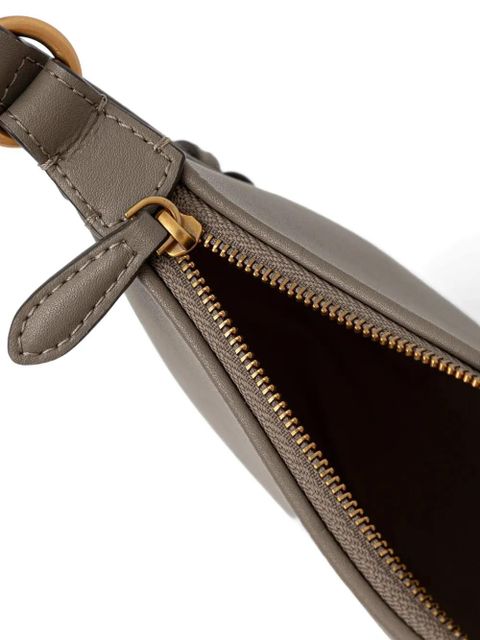 PINKO baby Half Moon leather shoulder bag - Grey