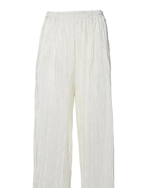 SOLOTRE pleated wide-leg trousers - Neutrals - zdjęcie produktu nr 2