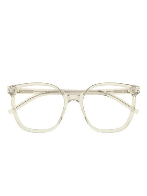 Saint Laurent Eyewear square-frame glasses - Neutrals - zdjęcie produktu nr 1