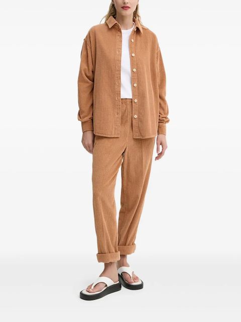 American Vintage corduroy button-fastening shirt - Brown - zdjęcie produktu nr 1