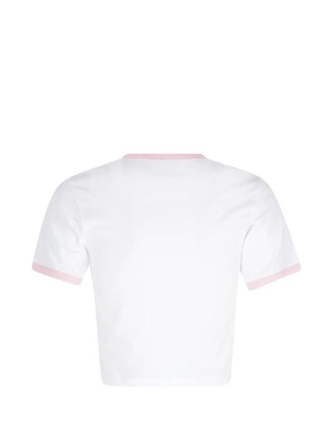 Casablanca printed cropped T-shirt - White - zdjęcie produktu nr 2