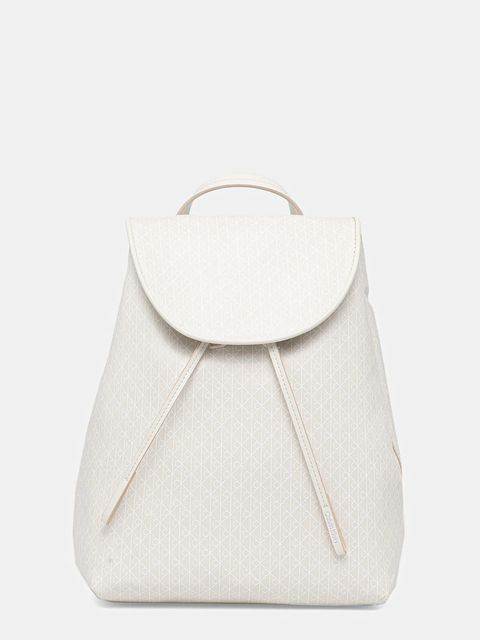 Calvin Klein plecak damski kolor biały mały wzorzysty LV04F3271G - zdjęcie produktu nr 1