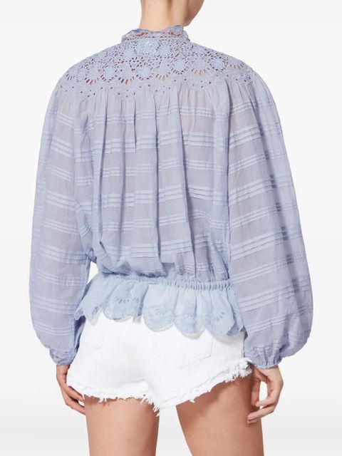 MARANT ÉTOILE Polly embroidery blouse - Blue