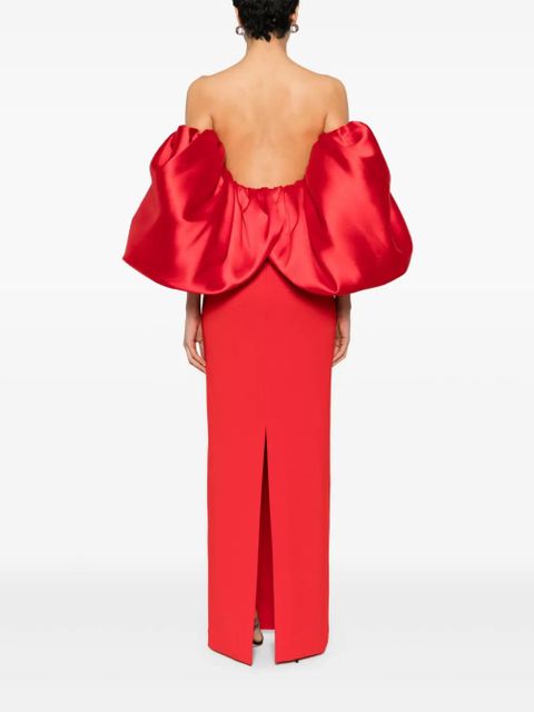 Solace London Floris maxi dress - Red