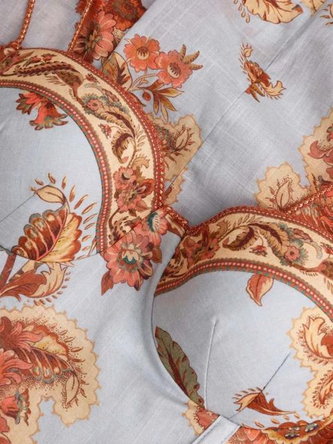 ZIMMERMANN Aster floral-print dress - Blue - zdjęcie produktu nr 2