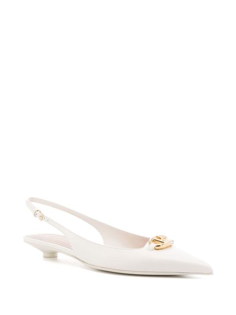 Valentino Garavani 20mm VLogo The Bold Edition slingback pumps - White - zdjęcie produktu nr 2