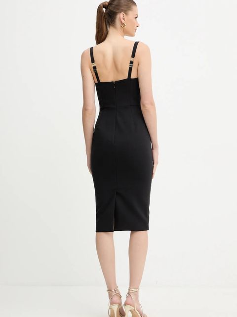 Elisabetta Franchi sukienka kolor czarny mini dopasowana AB87857E2 - zdjęcie produktu nr 2