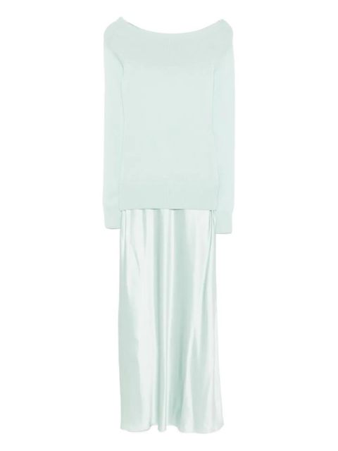 Christopher Esber off-shoulder dress - Green - zdjęcie produktu nr 2