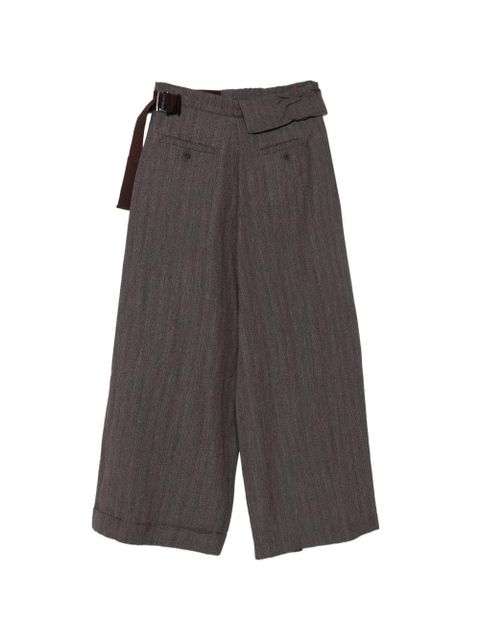 Alysi draped-panel trousers - Brown - zdjęcie produktu nr 2